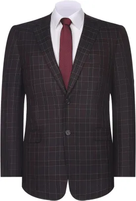 AMY ZHU Men's Sport Coat Stylish Classic Fit Casual Plaid Blazer 2 Button Lightweight Sports Jacket for Daily Wear