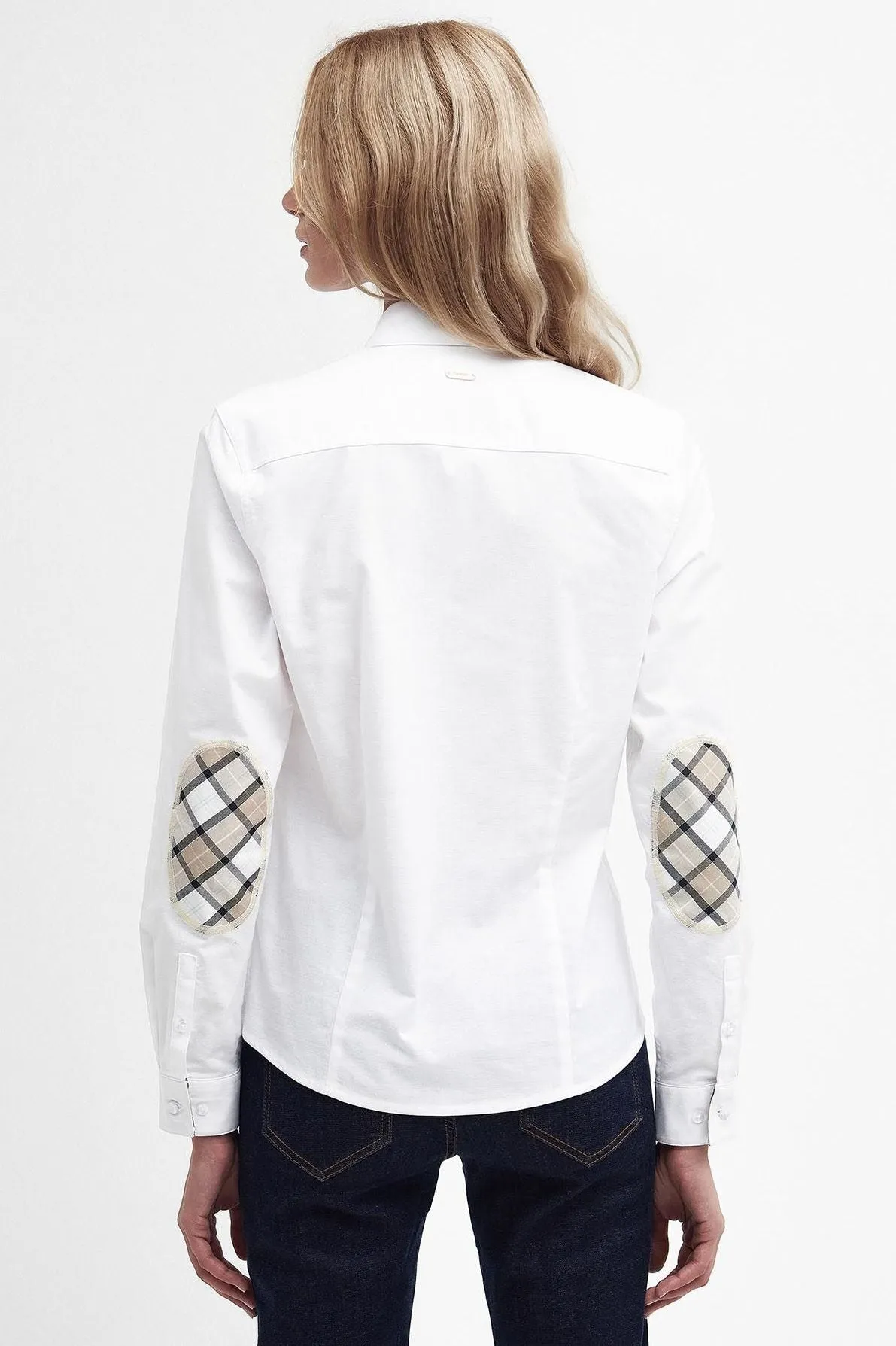 Barbour Lavender ladies fitted shirt in white LSH1604WH11