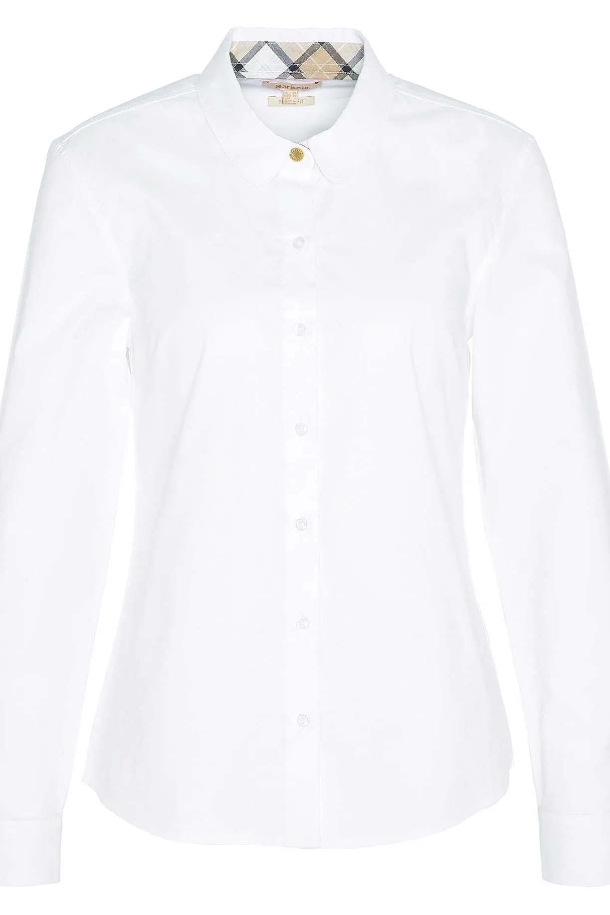 Barbour Lavender ladies fitted shirt in white LSH1604WH11