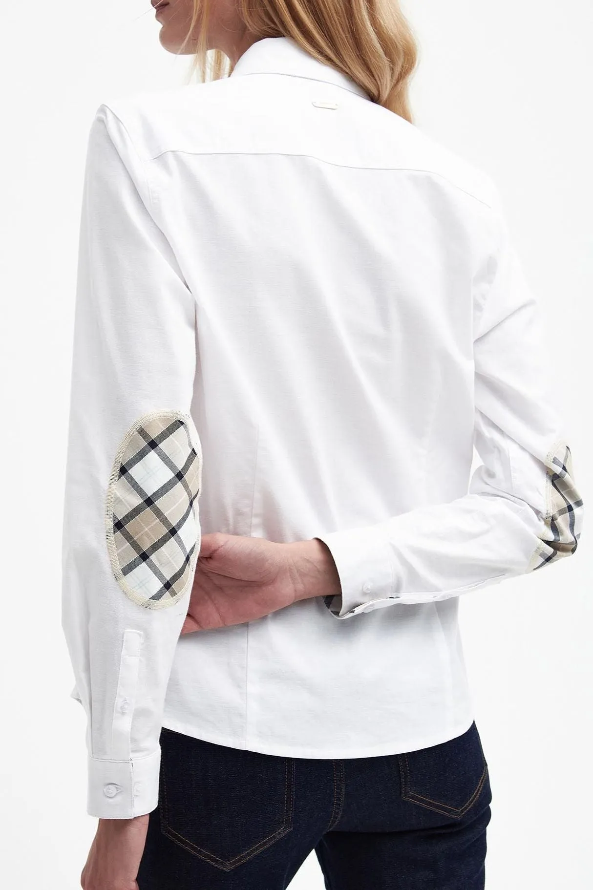Barbour Lavender ladies fitted shirt in white LSH1604WH11