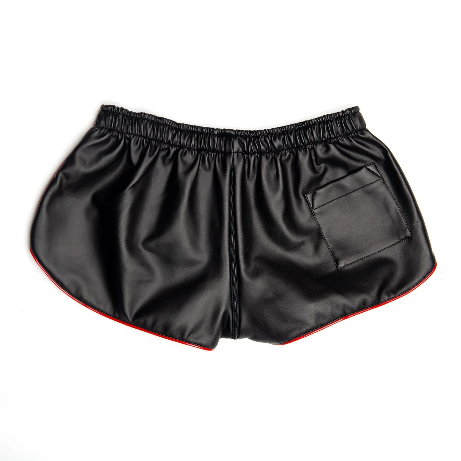 BOXER New Gen Sexy Zipper Shorts, Black/Red