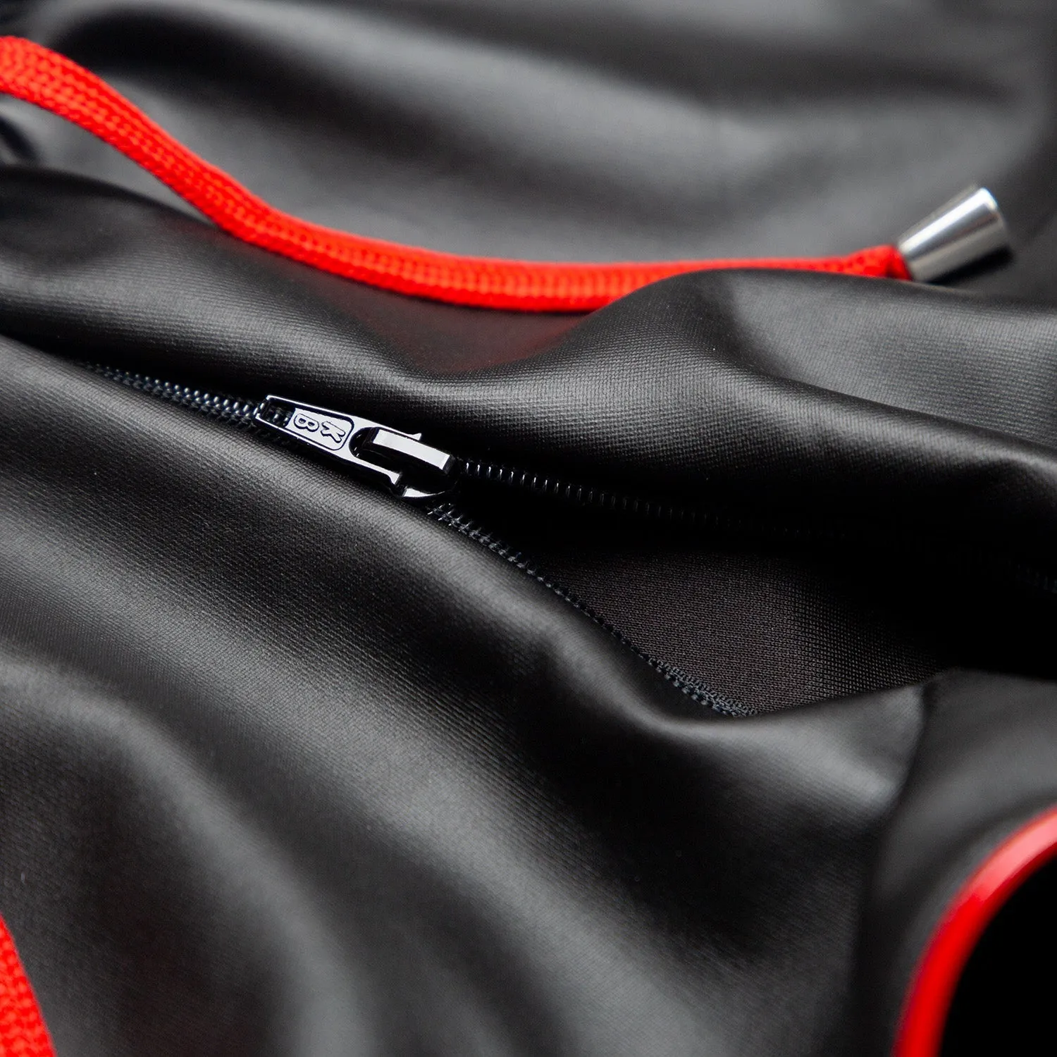 BOXER New Gen Sexy Zipper Shorts, Black/Red