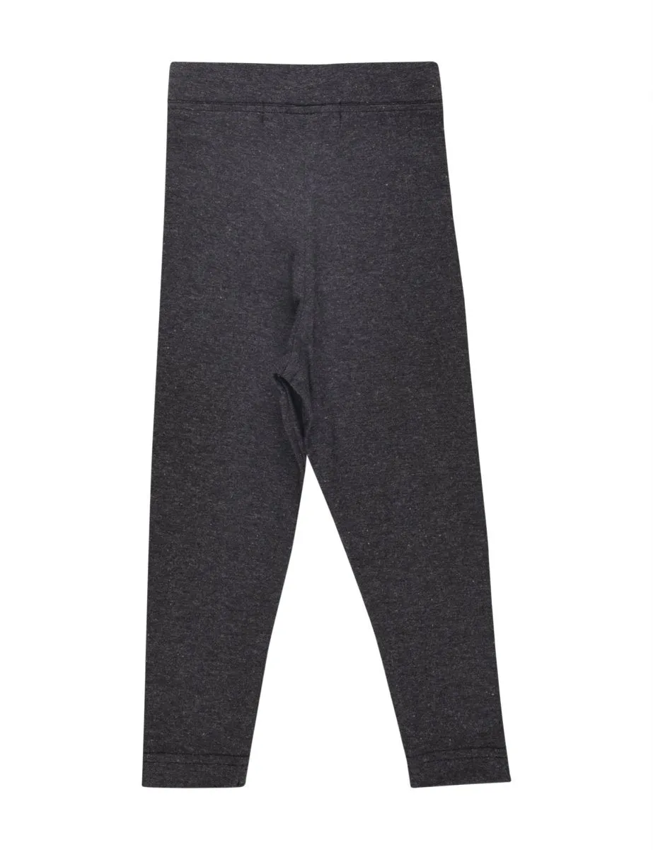 Girls Full Length Charcoal Grey Leggings
