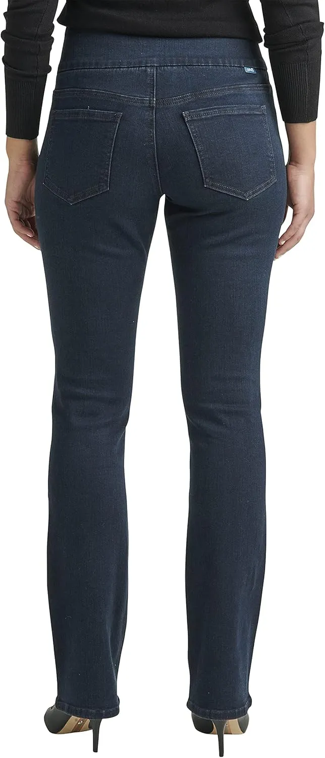 JAG Women's Paley Mid Rise Bootcut Pull-on Jeans