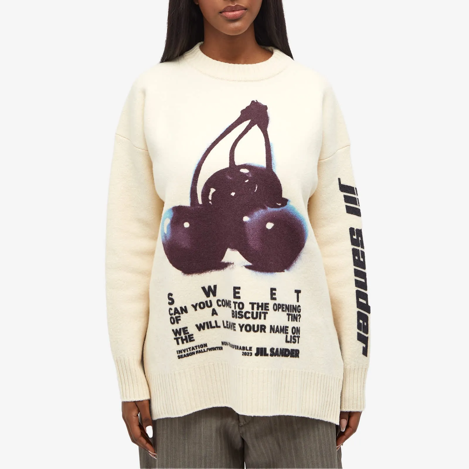 Jil Sander Cherry Knitted jumper, beige
