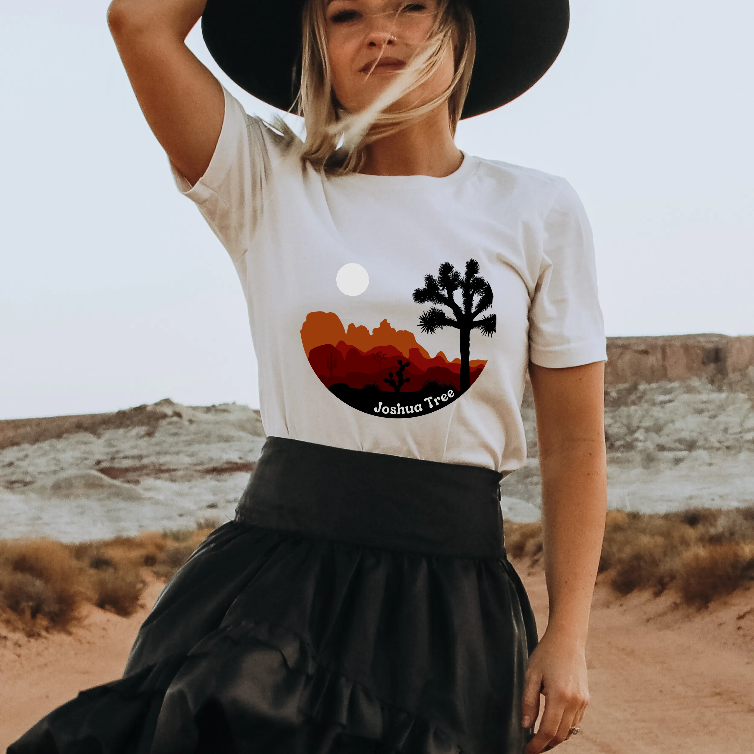 Joshua Tree T Shirt Women's Unisex-Sized Joshua Tree Shirt Beautiful Desert Landscape Soft Bella Canva T-Shirt
