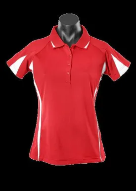 Ladies Eureka Polo Red/White