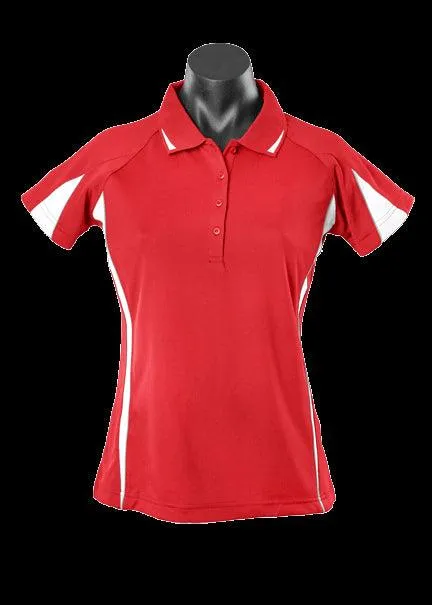 Ladies Eureka Polo Red/White
