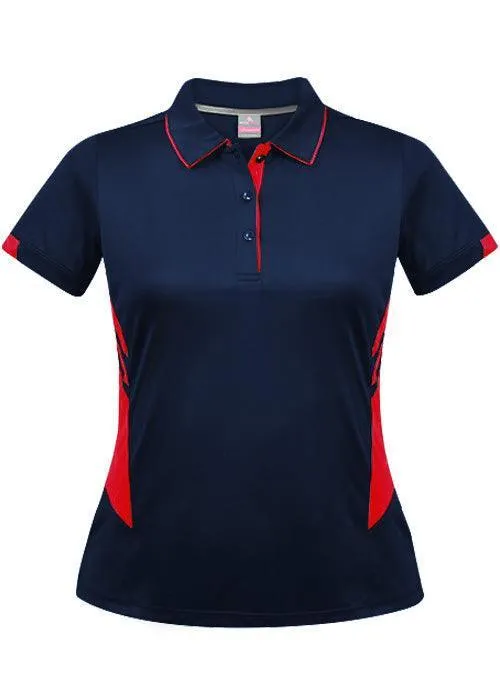 Ladies Tasman Polo Navy/Red