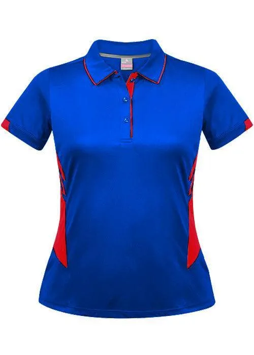 Ladies Tasman Polo Royal/Red