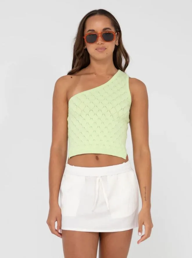 LEO ONE SHOULDER KNIT TOP