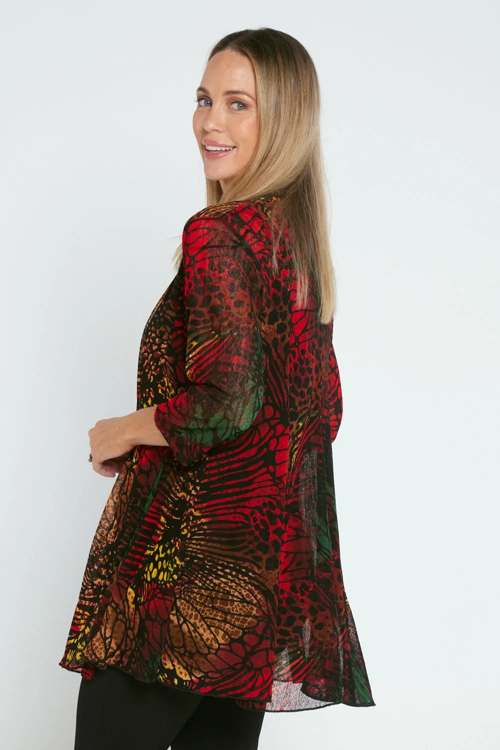 Lexie Easy Fit Jacket - Black/Multi Animal