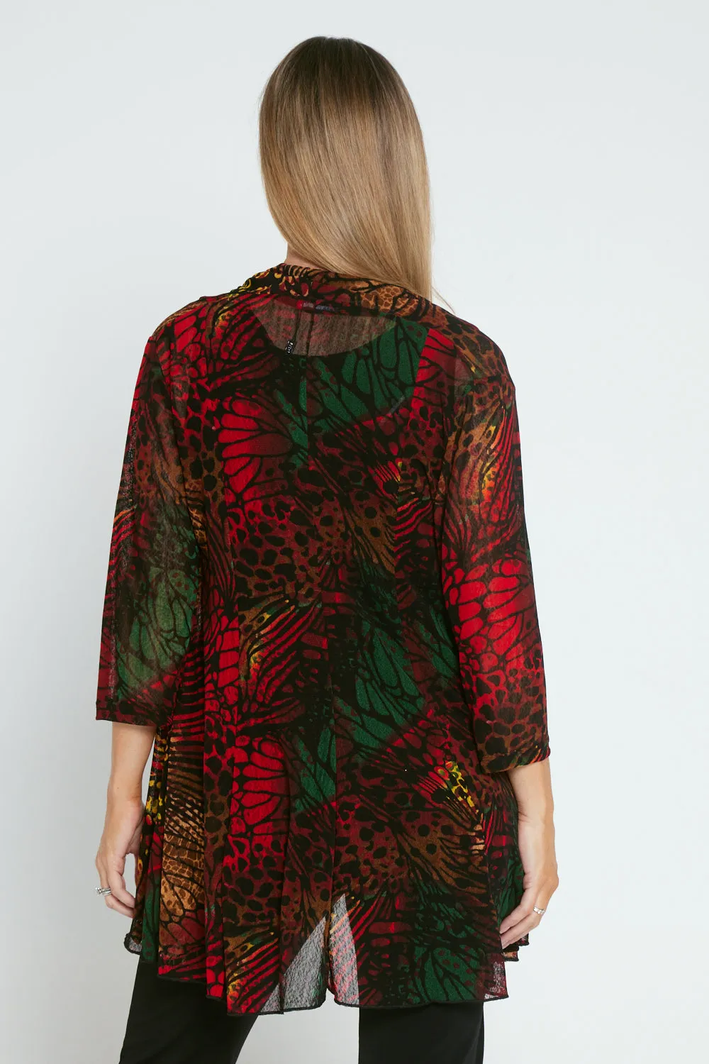 Lexie Easy Fit Jacket - Black/Multi Animal