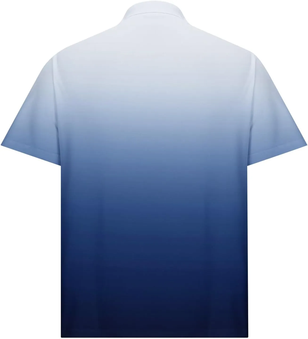 Mens Polo Shirts Short Sleeve Gradient Color Gym Workout Golf T-Shirt Casual Fashion V Neck Button Down Tops 2025