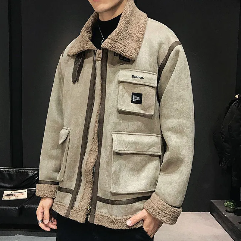 Monochrome Trendy Shearling Jacket