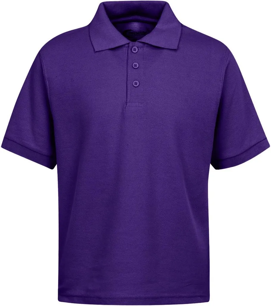 Premium Wear Boys School Uniform Short Sleeve Stain Guard Polo Shirt