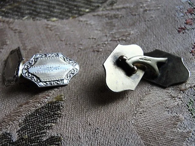 Quality Vintage 1920s ART DECO Gentlemens Pair of Mens Cuff Links Mens Jewelry Gentlemens Cufflinks