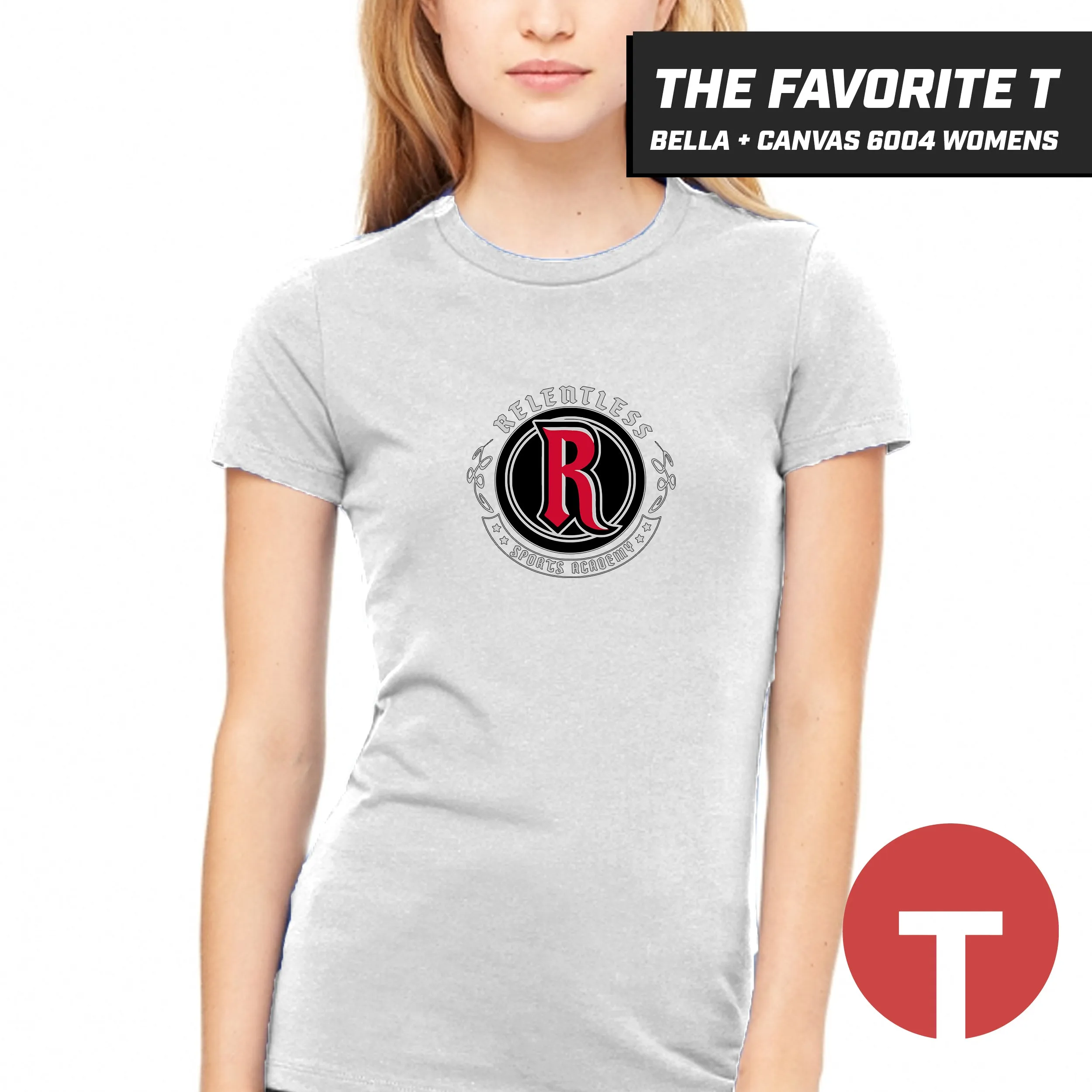 Relentless Force - LOGO 1 - Bella Canvas 6004 Womens "Favorite T"