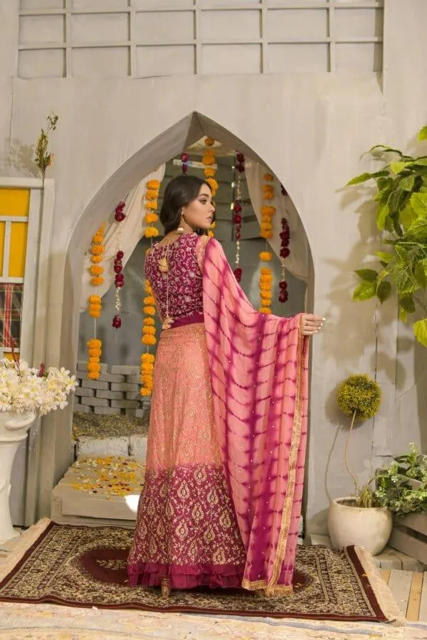 Rubys Couture - Embroidered Lehenga with Embroidered Choli  - Marjaan