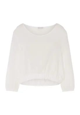 Sleep And Lounge Cotton Muslin Top | White 74928-101