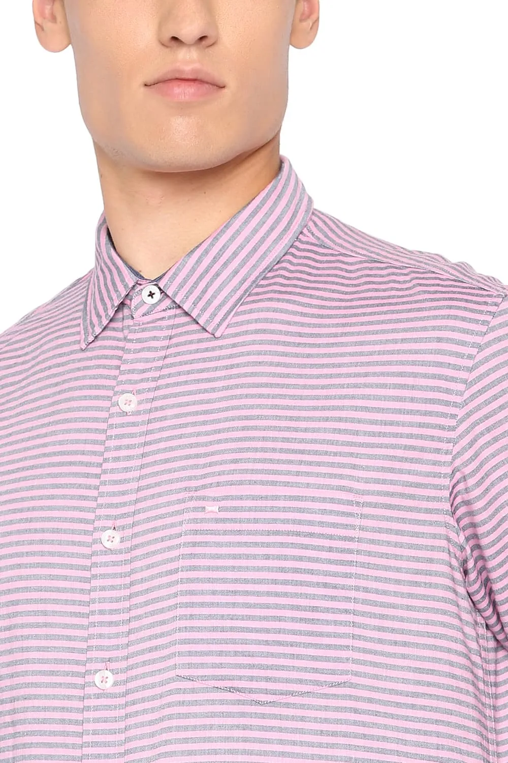 Slim Fit Weft Striped Shirt
