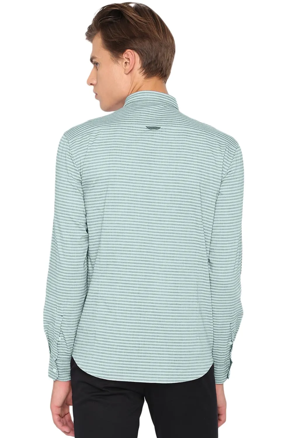 Slim Fit Weft Striped Shirt