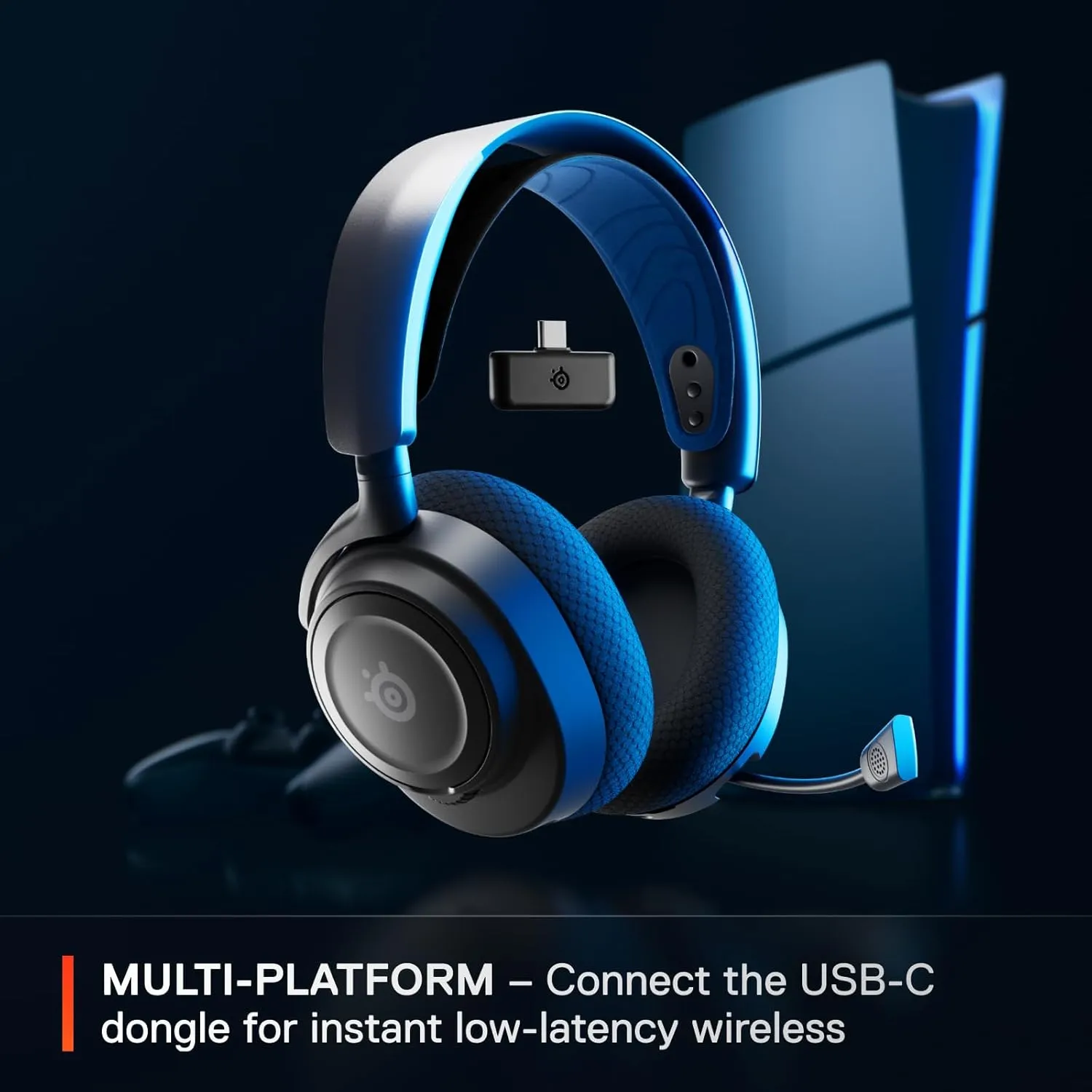 SteelSeries Arctis Nova 7P Wireless Multi-Platform Gaming Headset Bundle  Destiny 2: The Final Shape Edition  In-Game Items  2.4GHz   Mixable Bluetooth  38H USB-C Battery  PlayStation, PC, Switch