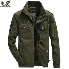 US Army Tactical Clothes Men`s Streetwear Windbreaker Military Field Jackets Winter/Autumn Flight Pilot Bomber Jacket Men Coats